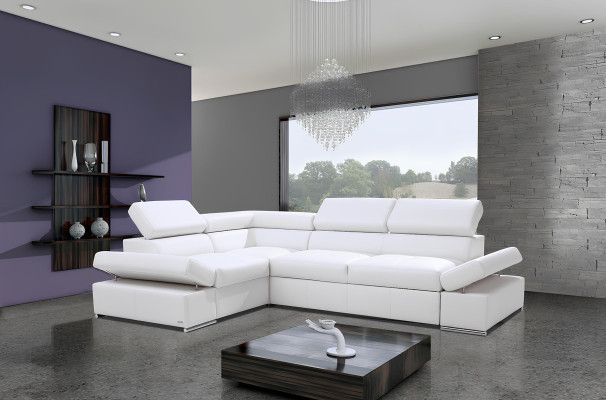 Moderni kulmasohva 100% nahkaa