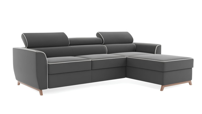 Moderni harmaa kulmasohva