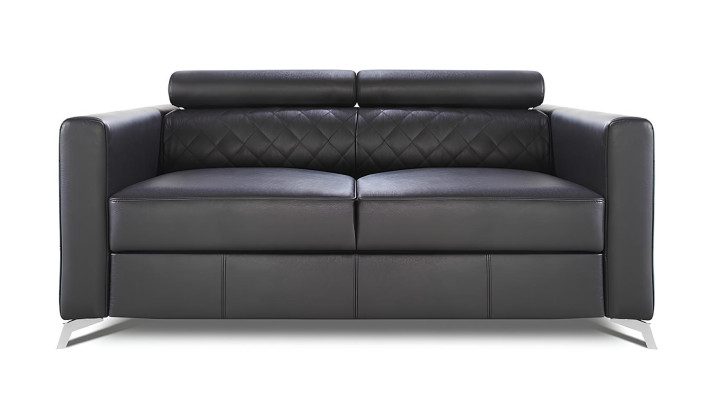 Moderni sohva kahdelle 100% italialaisesta nahasta