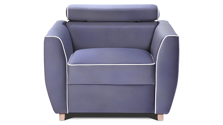 Suunnittelijan nojatuoli kankaisena lounge club TV:lle