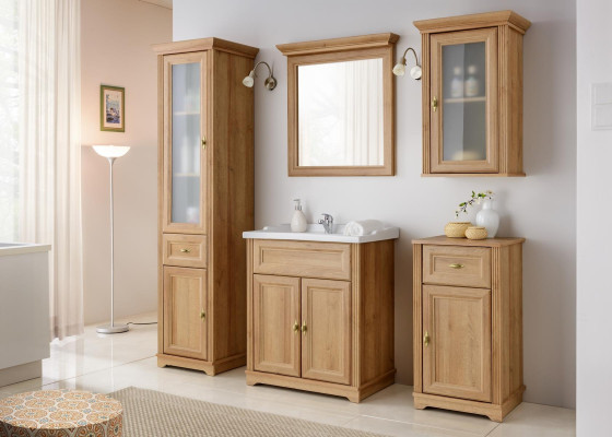Rustic 5-piece bathroom furniture set