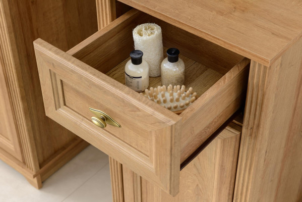 Rustic style 5-piece bathroom furniture set