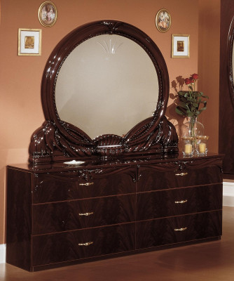 Moderni luksusmakuuhuoneen kalustesarja sänky 2 yöpöytää 6 osaa puuta