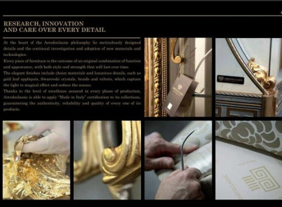 Klassinen tuoli setti design-verhoilulla 4x barokki puusta