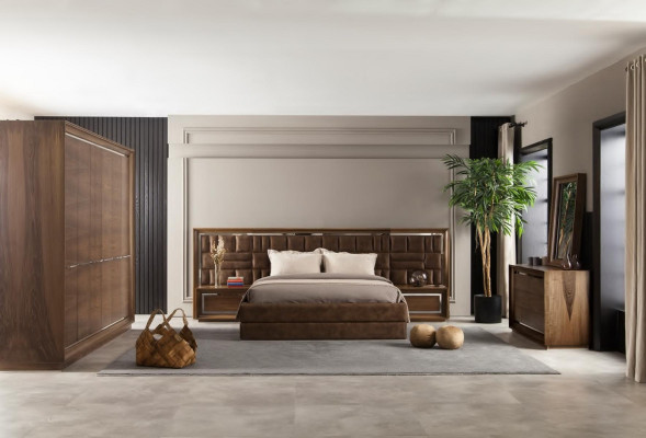 Luksusvuode 160x200 verhoiltu hotellihuonekalut