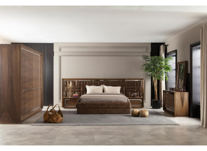 Luksusvuode 160x200 verhoiltu hotellihuonekalut