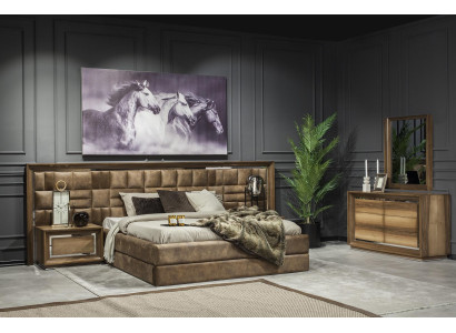 Moderni ruskea lipasto + peili ylelliseen säilytystilaan