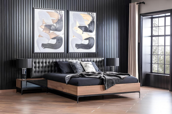 Ylellinen makuuhuonekalustesarja, täydellinen setti, kaappi, sänky