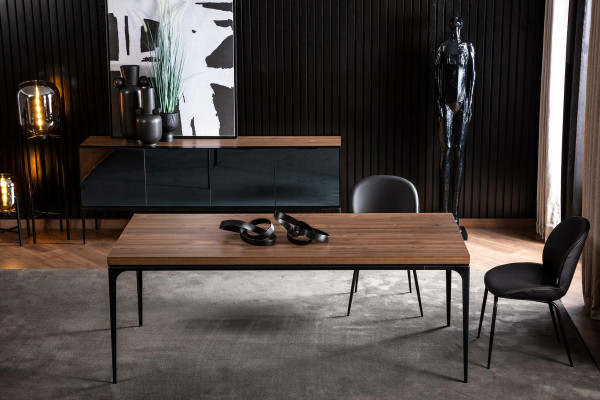 Ylellinen ruokailuryhmä, pöytä 4 kpl taitettavia tuoleja