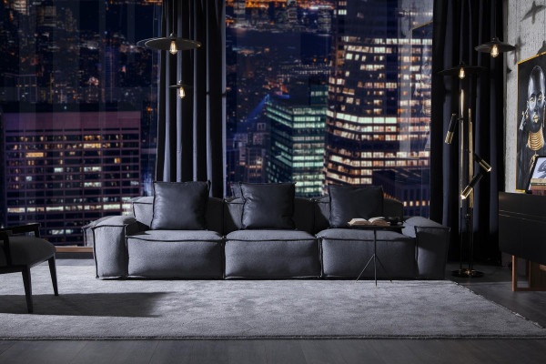 Mukava sohva 300 cm suuri pehmustettu sohva