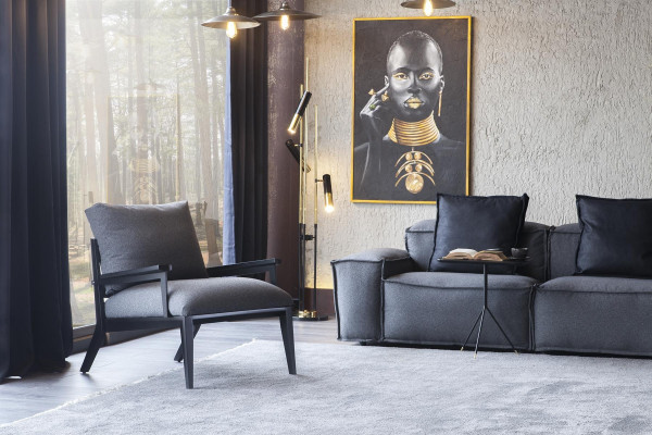 2-osainen sohvasetti Sohva + Tuoli Kohtuullisen pehmeä mukava Moderni tyyli Luksus Uusi