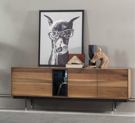 8-osainen moderni musta keittiökalustesarja