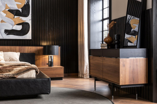 Ylellinen seinäpeili mustalla kehykset 100x46