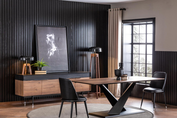 Moderni luksuskitchen pöytä ruskea 208x92cm