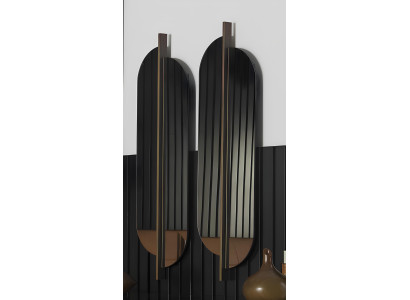 Makuuhuoneen huonekalusetti, johon kuuluu sänky, yöpöydät ja kaappi, 5 osaa.