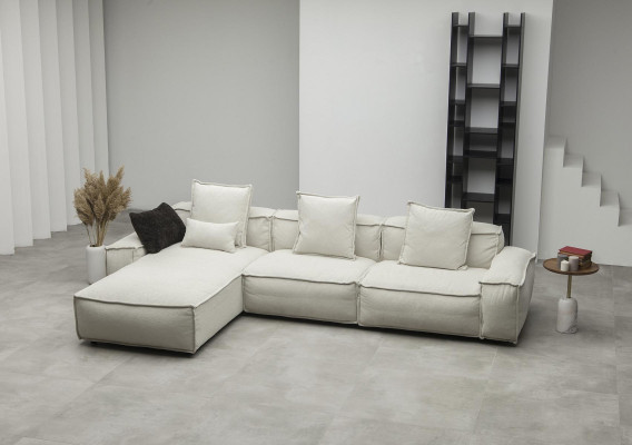 Moderni maalaistyyppinen kulmasohva