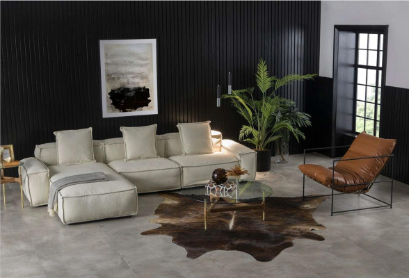 Moderni maalaistyyppinen kulmasohva