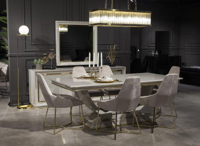 9-osainen ruokailuhuoneen kalustesetti