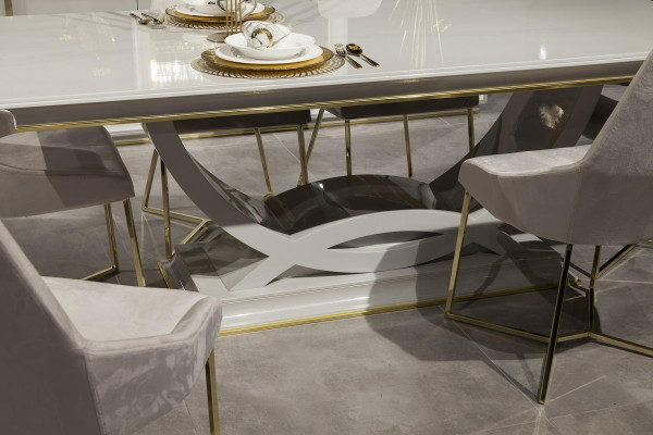 Ylellinen ruokailuhuoneen kalustepaketti, pöytä 6 tuolia