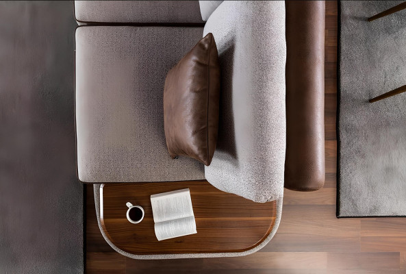 Harmaa kangassohvapakkaus 32 paikkaa pöytäkalusteet