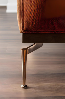 Sohva 321 kolmen hengen Tonal-kangas Sininen-Oranssi