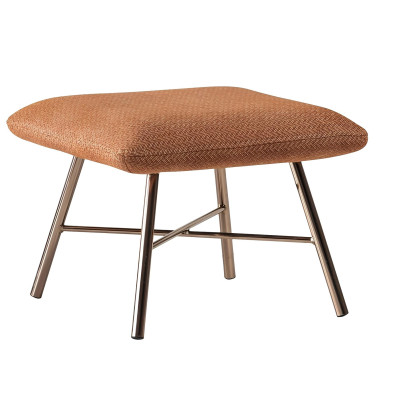 Moderni teräksinen nojatuoli, ylellinen verhoiltu huonekalu