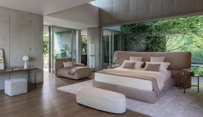 Moderni verhoiltu sänky Comfort Dormire tyylikäs luksussänky