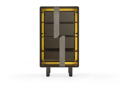 Tyylikäs moderni beige vitriini