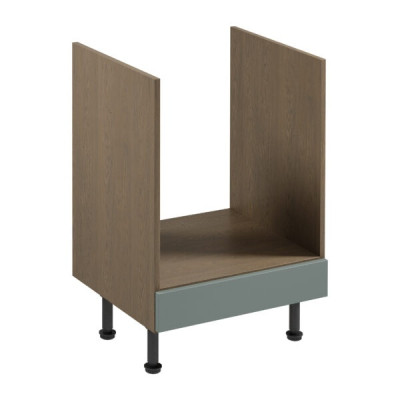 Liikkuva keittiö, jossa on sisäänrakennettu uuni