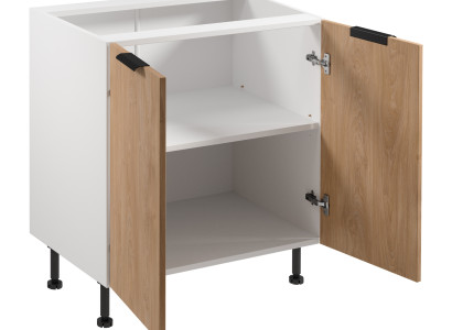 Liikkuva keittiö ovilla, valkoinen