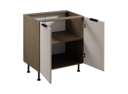 Puinen keittiökaluste laatikoilla