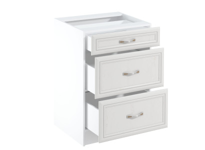 Liikkuva keittiöpöytä laatikoilla