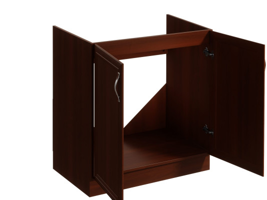 Liikkuva kaappi altaan alla