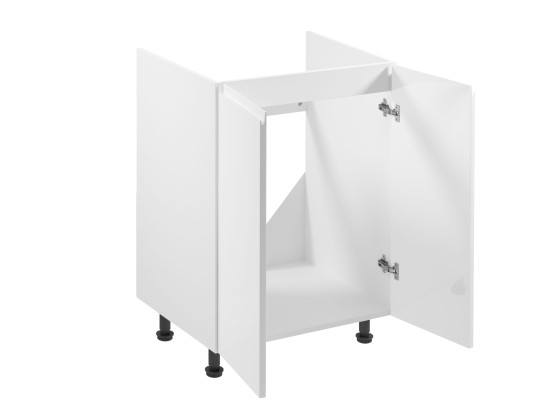 Valkoinen lakattu allaskaluste