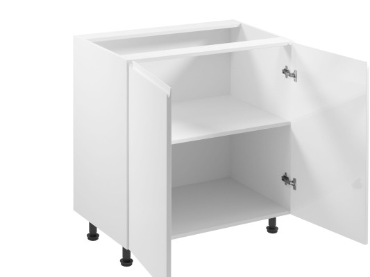 Liikkuva keittiö kaksinkertaisilla kiiltävillä ovilla