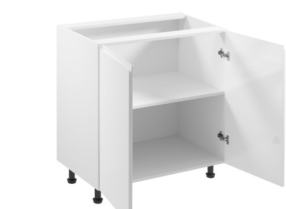 Liikkuva keittiö kaksinkertaisilla kiiltävillä ovilla