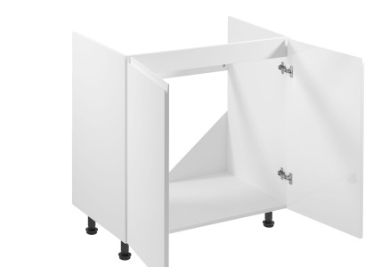 Kiiltävä mobiili kaappi keittiön alta