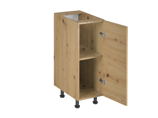 Beige liikkuva keittiökaappi