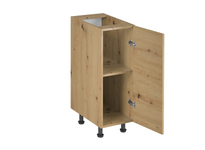 Beige liikkuva keittiökaappi