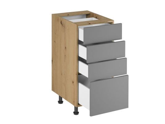 Komero laatikoilla keittiöön