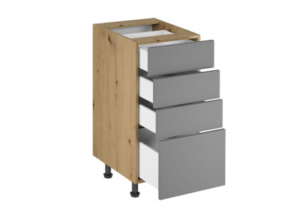 Komero laatikoilla keittiöön