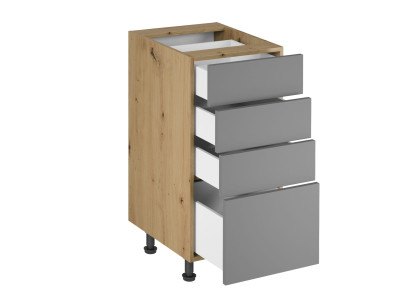 Komero laatikoilla keittiöön