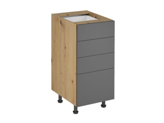 Liikkuva keittiö, jossa laatikoita