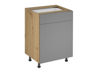 Liikkuva allaskaappi laatikoilla ja hyllyillä keittiöön