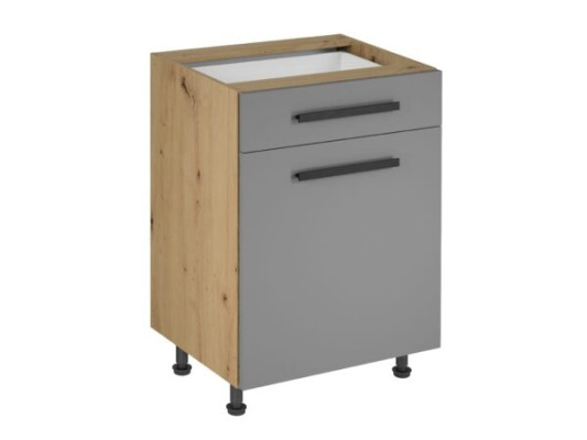 Liikkuva keittiö, jossa on laatikko ja sisähyllyt