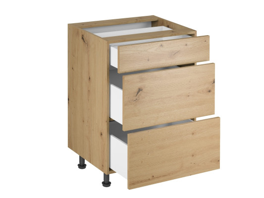 Liikkuva keittiö, jossa on 3 laatikkoa