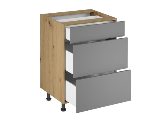 Liikkuva keittiöpöytä, jossa on 3 laatikkoa