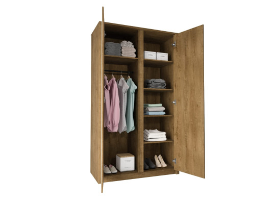 Kankainen vaatekaappi peilillä