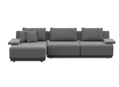 Esteettinen kulmasohva olohuoneeseen ilman ylikuormitusta