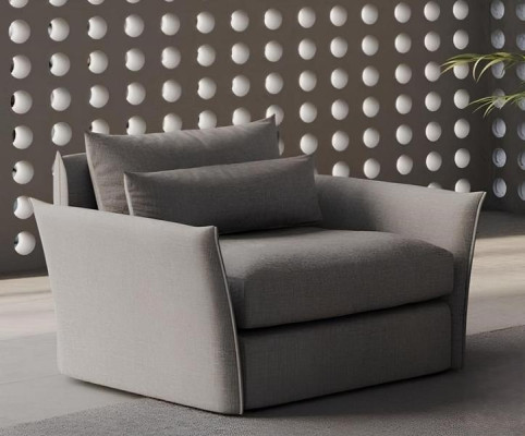 Moderni mukavuuteen keskittyvä nojatuoli